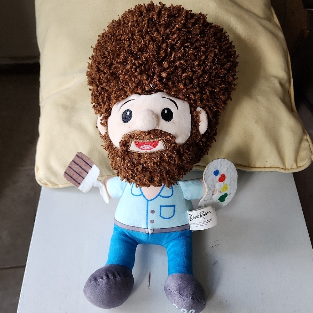 Bob Ross Plush Doll with Palette